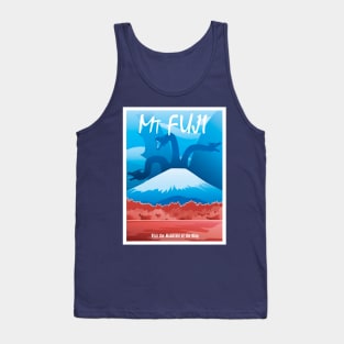 Mt. Fuji Travel Poster Tank Top